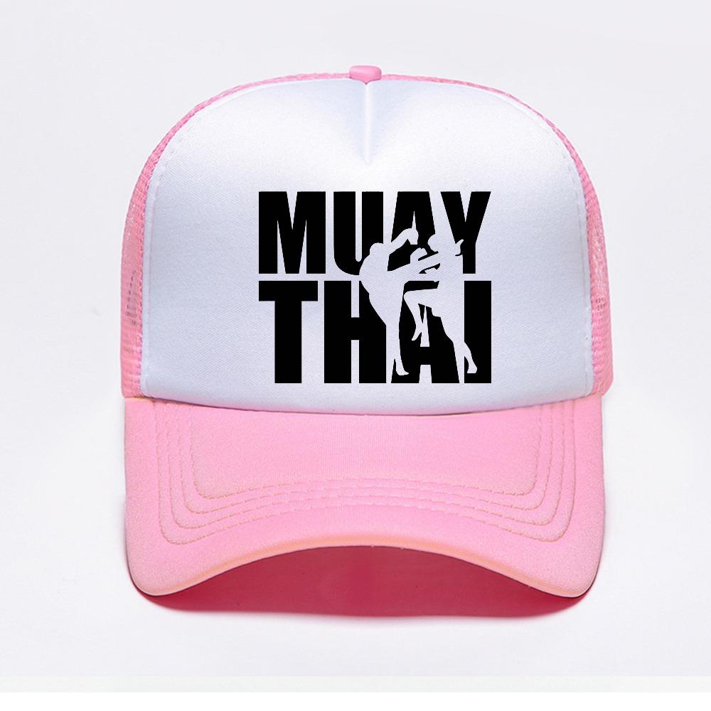 Muay Thai Fighters Gym Cool Baseball Cap Ourdoor Casual Adjustable Mesh Trucker Hat Summer Breathable Sun Snapback Hats