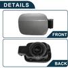 Fuel Tank Door Cap for Volkswagen Jetta 2012-2018 Fuel Filler Flap Cover Bolt Type No.16D809857 Gray ABS