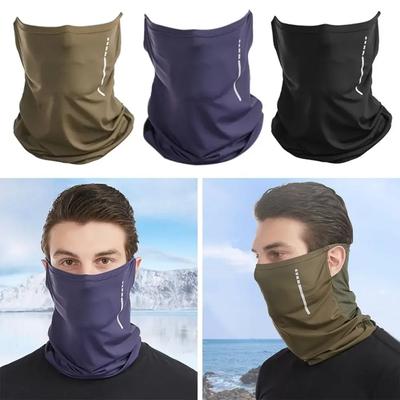 Scarf Men Women Outdoor Cycling Breathable Lce Silk Bandana Face Balaclava Scarf Elastic Hanging Ear Cycling Balaclava Cool Face