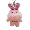 Ins Trendy Cute Pendant Creative Cartoon Girl Heart Rabbit Bear Plush Doll Hanging Bag Schoolbag Accessories