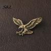Eagle Brooch Men Brooch, Design Lapel Pin with Invisible Buckle, Wings Claw Three-dimensional Metal Badge for Suits Shirts Coats Ties Business Casual
