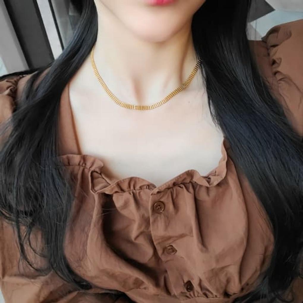 

Women s 925 Silver 3-Ball Line Layered Necklace Gold (+2000)