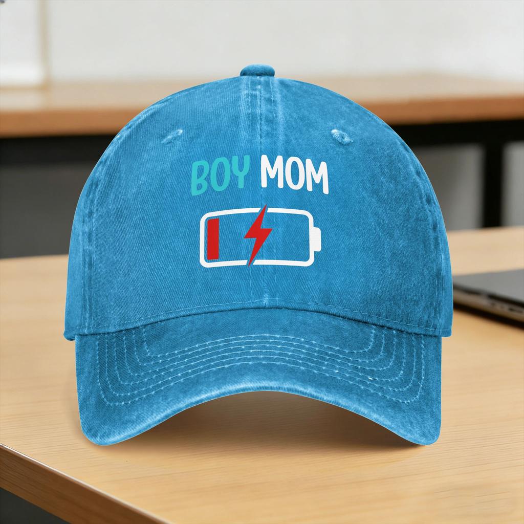 Washed Baseball Cap Funny Mothers Day Boy Mom Summer Hip Hop Hats For Couple Women Y2K Cool Outdoor Gym Sun Baseball Caps