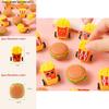 Creative French Fries Burger Design Children Inertia Toy Car For Toddlers And Preschoolers