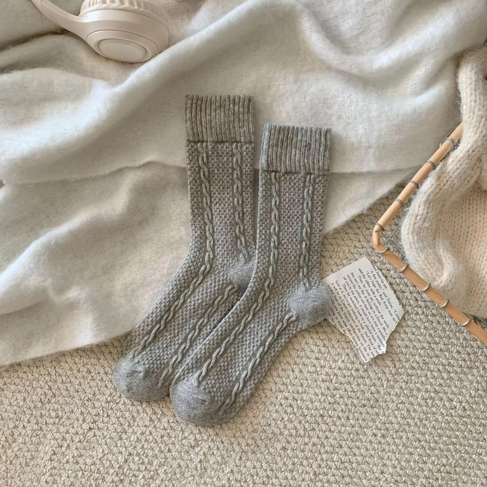 

Vintage Winter Socks Warm Floor Socks New Sleeping Socks Christmas Gifts светло-серый