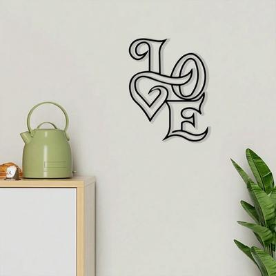Love Metal Wall Art Romantic Iron Sign Valentine Gift Bedroom Decor Home Decor