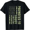 Promoted To Daddy American Flag Camo Fathers Day New Dad Gifts Unisex T-Shirt