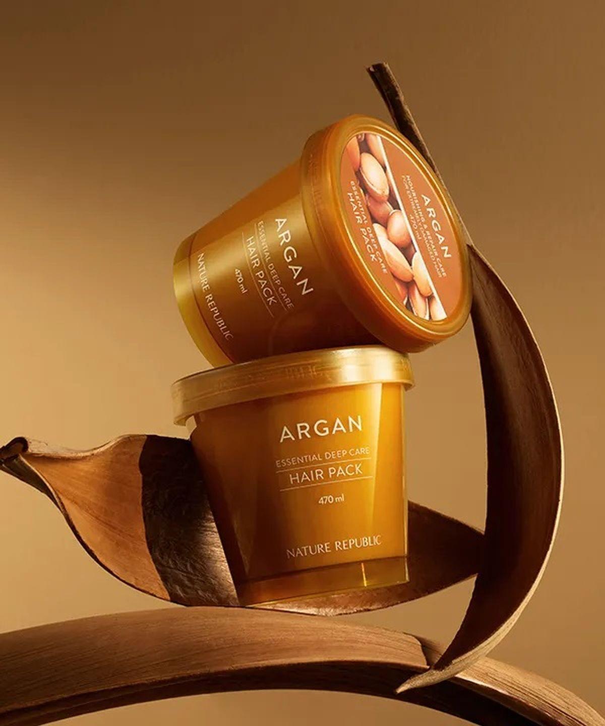 [2-pack] Argan Essential Deep Care Hair Pack 470ml (Large Size)