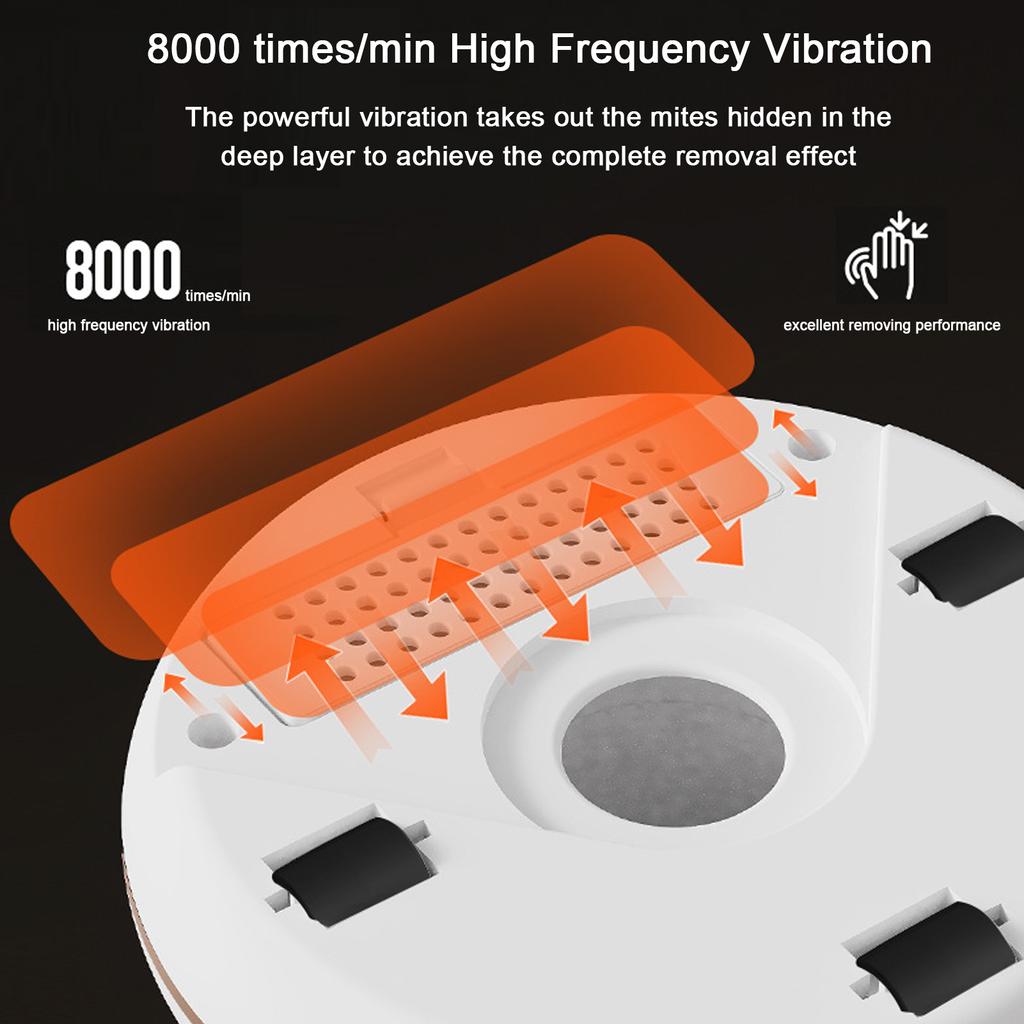 Matratzen-Staubsauger, manuell, UV-Lampe, Sterilisation, starke Absaugung, 8000 Mal/Minute, Schläge für