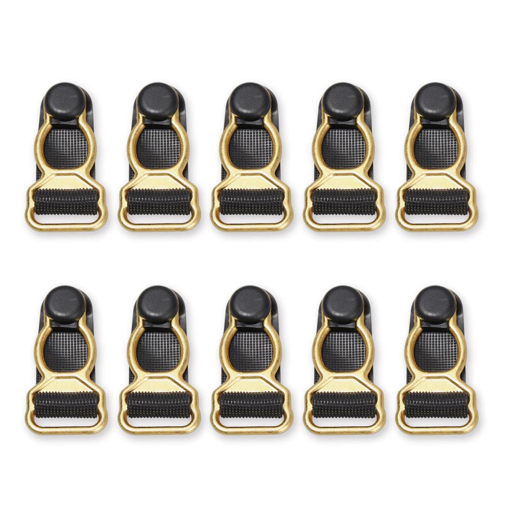 Quality Corset Leg Garter Underwear Accessories Hosiery Stocking Grips Alloy Sock Clips Suspender Ends Buckles Belt Clip Hooks