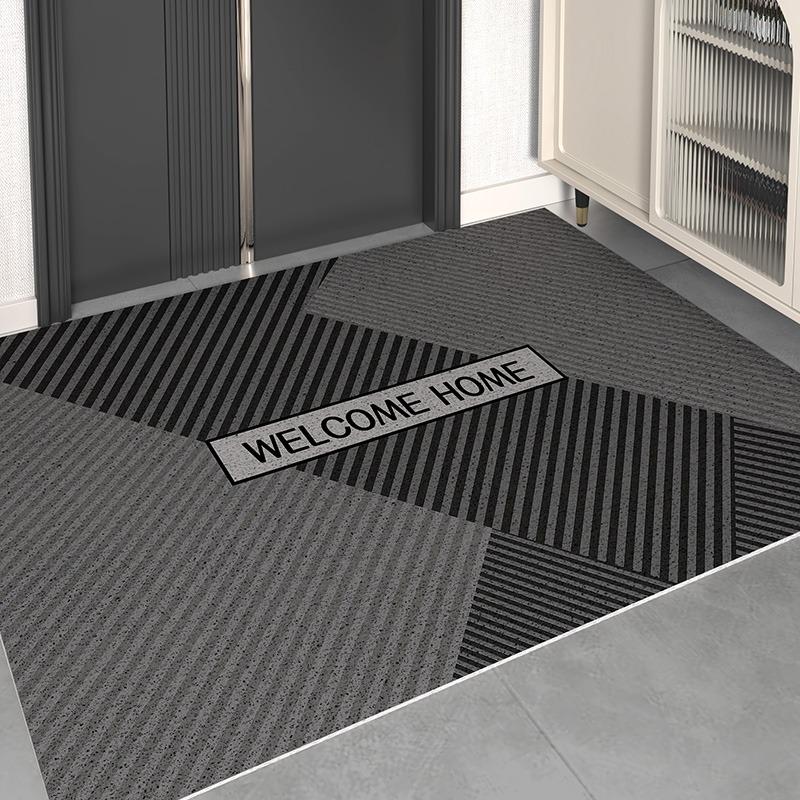 French Kitchen Floor Mat Leather Waterproof Oil-proof Foot Mats PVC Home Corridor Entrance Doormat Non-slip Dirt-resistant Rug