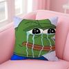 P-Pepe The Frog Cushion Cover Linen Pillowcase Cover Soft Decor For Sofa Home Room