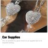 Mirror Ornament Interior Pendent Zinc Alloy Vehicle Accessories for Women Rear View Hanging Decor Car Supplies