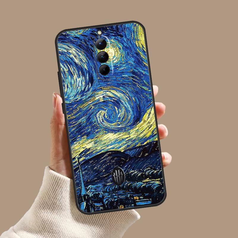 

Starry Night Klimt Kiss Case For ZTE Nubia Red Magic 10S 9S 8S 8 9 10 11 Pro Plus 6 7 6S 7S Pro 5G 6R 10 Air Cover Red Magic 10 Air