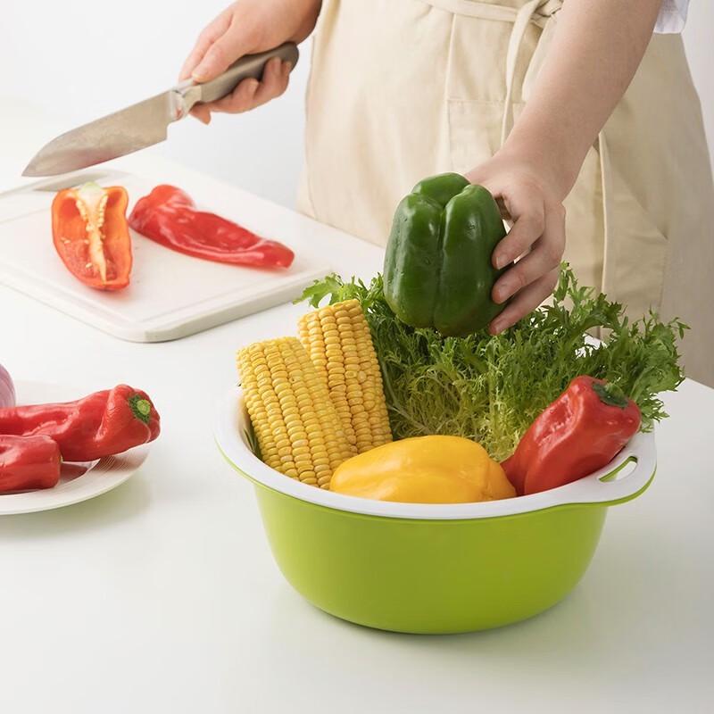 CHAHUA Double-Layer Silicone Drain Basket