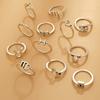 New Twelve Constellations Ring Set, Creative Personalized Joint Women's Trend Ring Jewelry