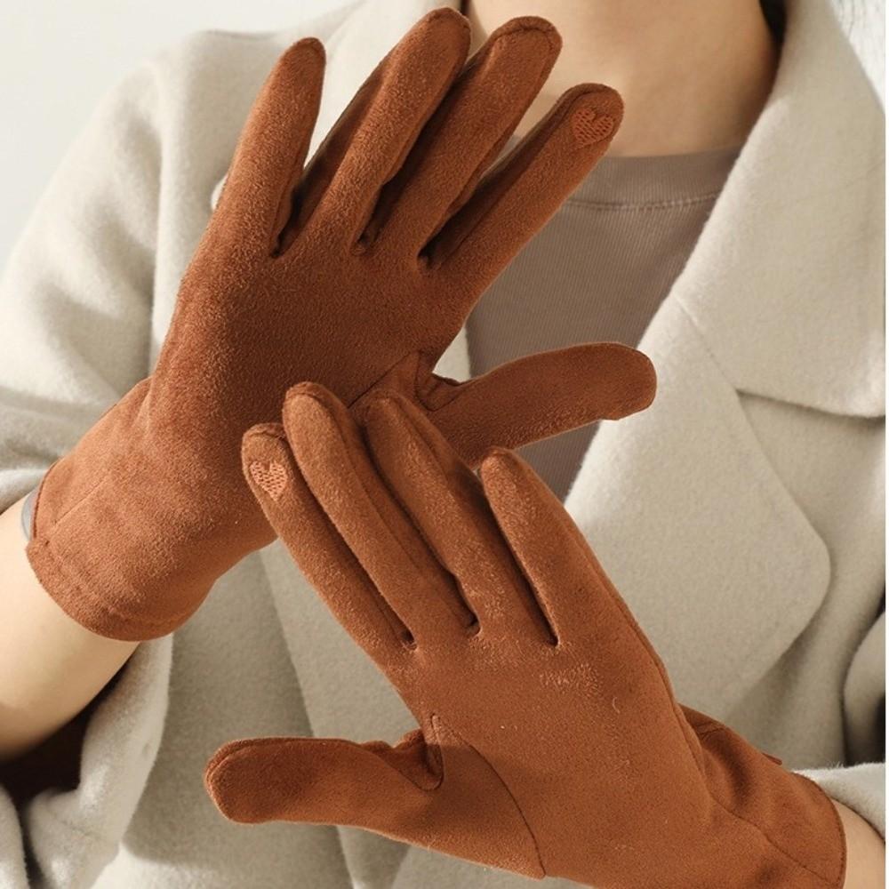 Windproof Cycling Gloves Cold Proof Mittens Fashion Keep Warm Gloves Women