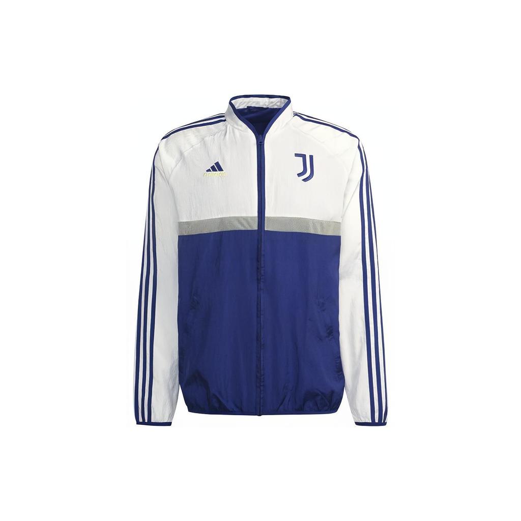 Adidas Soccer Sports Color-Block Woven Jacket With Logo 21-22 Season Men Jacket White GR2900