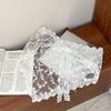 Fashion Flower Embroidery Lace Flower Hair Scarf Cute Thin Mini Lace Skirt Bohemian Chic Style Bandanas for Women