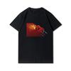 Herre Premium bomull Harajuku T-skjorte Evangelion Asuka Plakat Anime skjorte print T-skjorter Funny Style rundhals bomull T-skjorte Uformelle T-skjorter