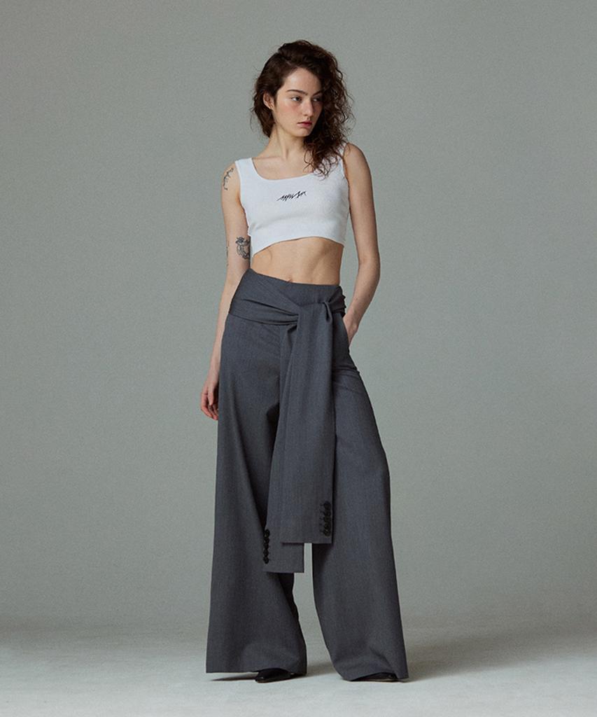 Meuameu Tie-Up Sleeve Pants