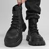 Unisex Retro Black Martin Stiefel: Vielseitige, dicksohlige, kurze Motorradstiefel für den Herbst