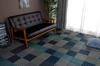 IKEHIKO Igusa Flower Tatami Mat, Kyoto Sashiko, Honma 1 Tatami Size, Approx. 95.5 X 191cm, Blue, Made In Japan #4110111