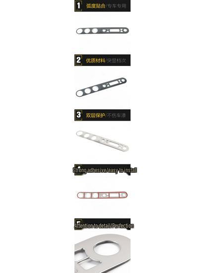 2020 Hongguang MINI EV Stainless Steel Rotary Button Panel Frame Decoration