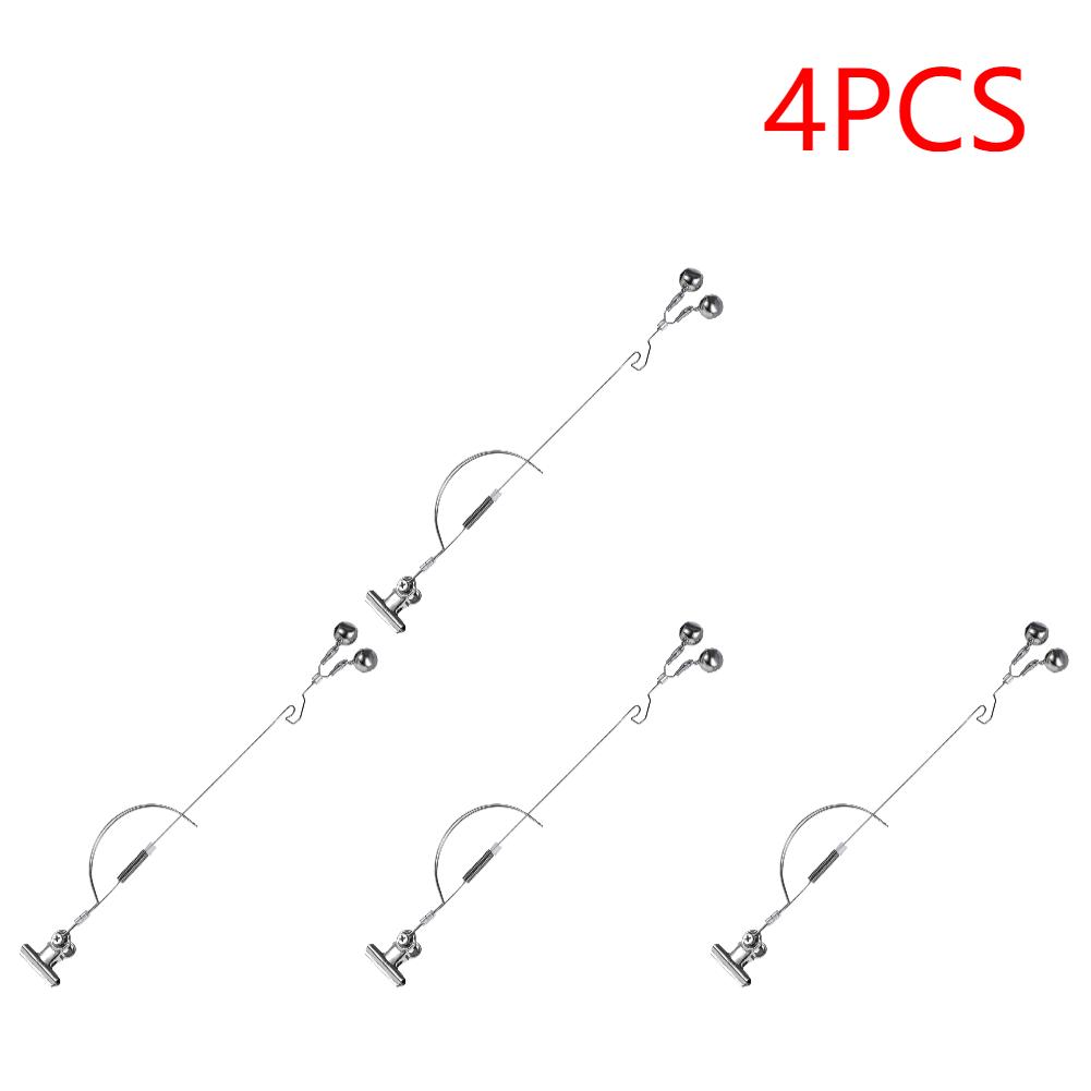 Fishing Rod Bite Bait Alarm Stainless Steel Night Fishing Alarm Bells Carp Tackle Anti-corrosion Anti-rust Fishing Equipment