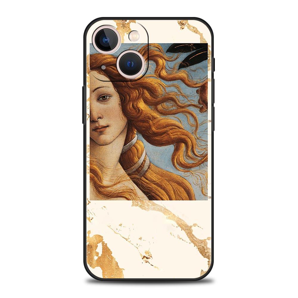 ART Aesthetic Collage Venus Phone Case For iPhone 17 Air 16 Plus 13 15 14 12 11 Pro MAX 7 8 SE Soft TPU Shockproof Cover Funda