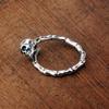 Xiangxu Retro Skull Hand Bone Alloy Ring - Punk, Hip Hop Style