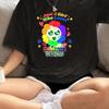Just a Girl Who Loves Dandys World Pattern T-shirt - Women's Summer Casual T-shirt White Polyester Blended Short Sleeve Top