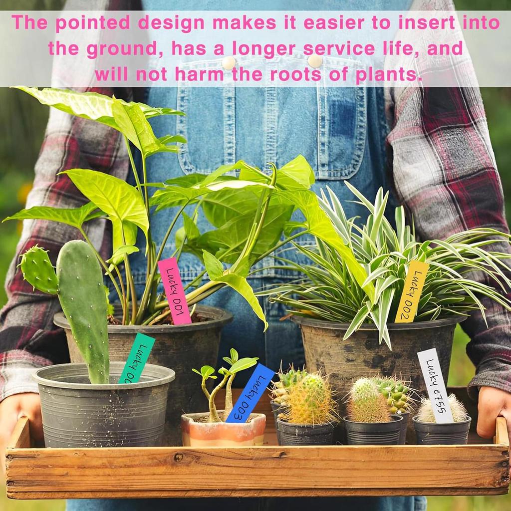500 Pcs 4 Inches Plant Labels PVC Waterproof Plant Tags Nursery Garden Labels Pot Marker Garden Stake Tags For Seedlings