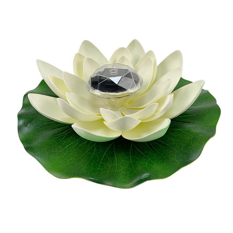 Solar LED Floating Lotus Light for Outdoor Pools and Courtyards