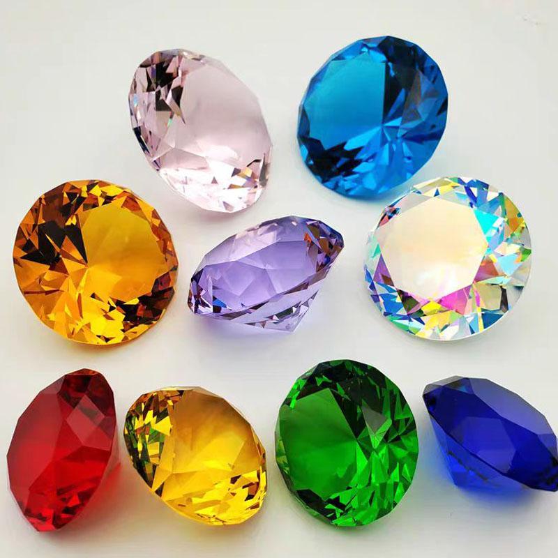 10 Stück Klare Diamanten Kristalle Acryl Edelsteine 40MM Piratenschatz Spielzeug Kinder Geburtstagsparty Mitgebsel Mitgebseltüten Halloween Geschenke