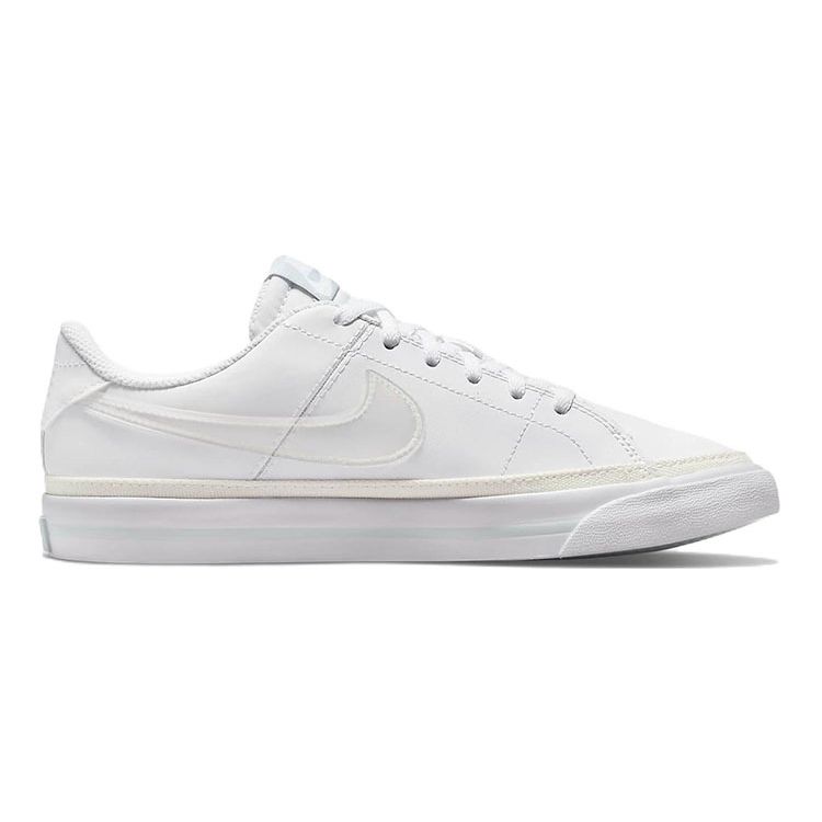 Nike Court Legacy Leather Comfortable Versatile Durable Breathable Low-Top Kids Sneakers Kids Sneakers White DA5380-114