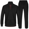 Gopuune Tracksuit and Everyday Wear Size Men's Set, Pants, Sportswear, Training, Running, Outerwear, Loungewear, (03 Black, L)