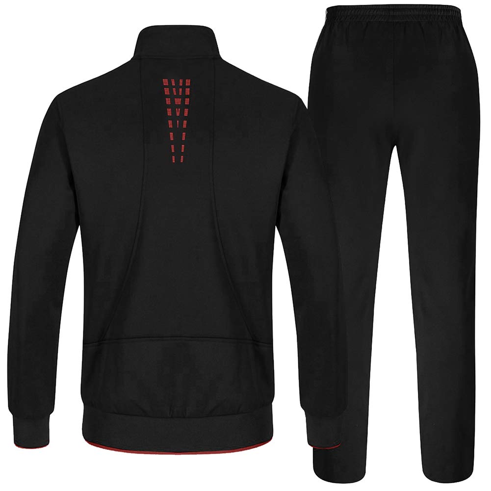 Gopuune Tracksuit and Everyday Wear Size Men's Set, Pants, Sportswear, Training, Running, Outerwear, Loungewear, (03 Black, L)