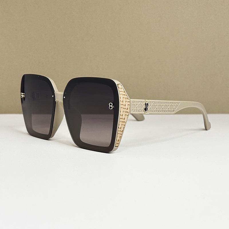 Personalized Mesh Old Temple Sl Sunglasses Men'S And Women'S Trend Glasses Polarized Retro Large Frame Sunglasses