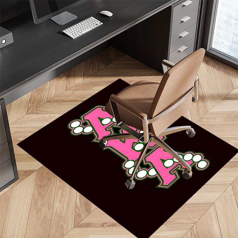 AKA Logo9 Printed Absorbent Washable Carpet, Non-Slip Bathroom Mats, Kitchen Rugs, Yoga Mat,Living Room Entrance, Camping Picnic Rugs