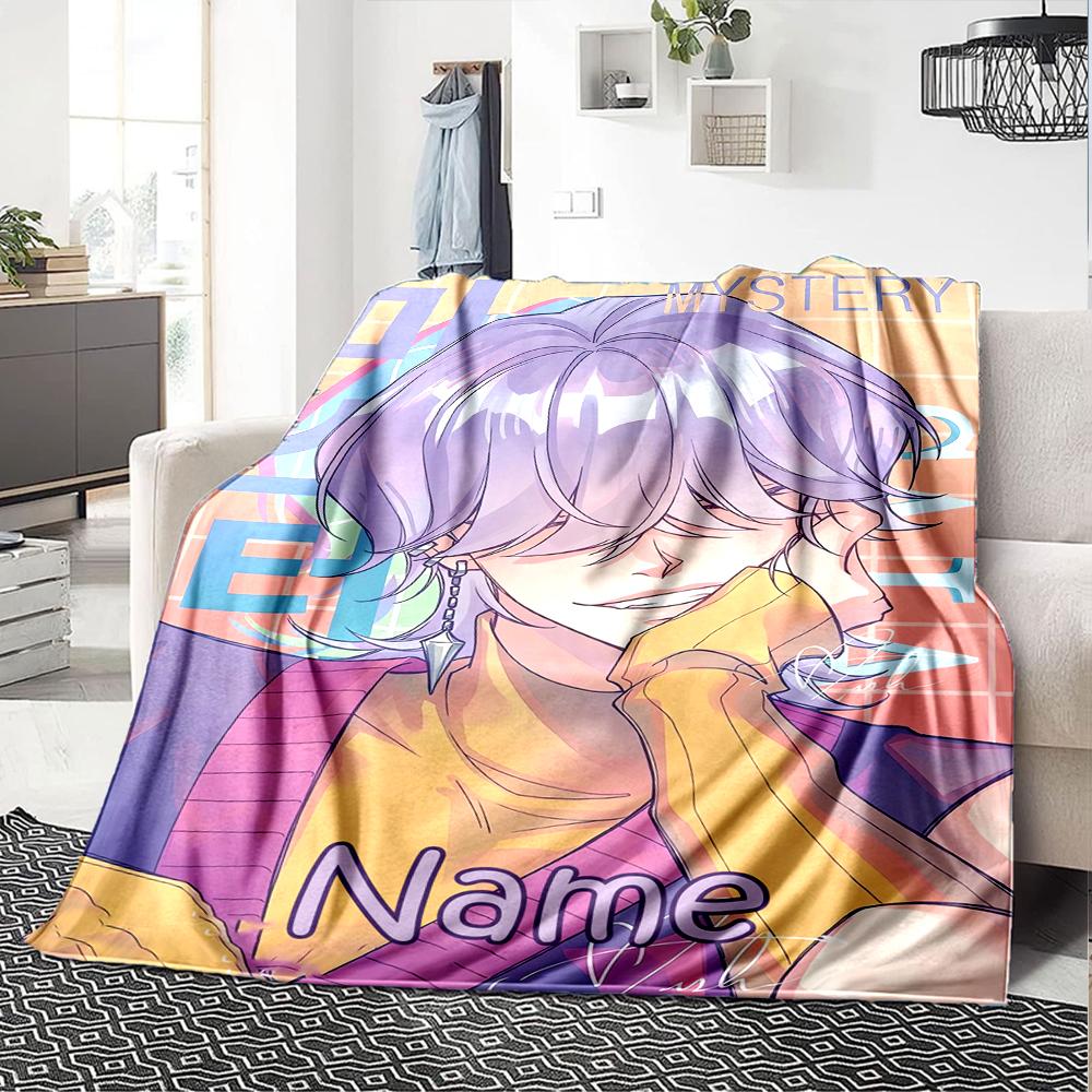 Individuelle Decke mit Aufdruck zum Thema Saja Boys - Perfekt für Sofa, Bett, Reisen & den Außenbereich | Maschinenwaschbar, Gemütlich & Langlebig.