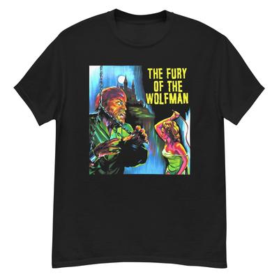 The Fury of the Wolf Man Cult Horror Paul Naschy Fan Art T-shirt