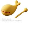 Healing Desktop Decor 3D Printed Whale Wooden Fish Percussion Instrument with Mallet, Stress Relief Creative Gift for Coworkers Sensory Fidget
