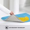 Yellow Rubber Duck Blue Water Bath Mat Non Slip Absorbent Super Cozy Velvet Bathroom Rug Carpet Bath Rugs