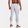 Under Armour HeatGear Compression Solid Fitted Workout Pants Men Bottoms White 1361586-100