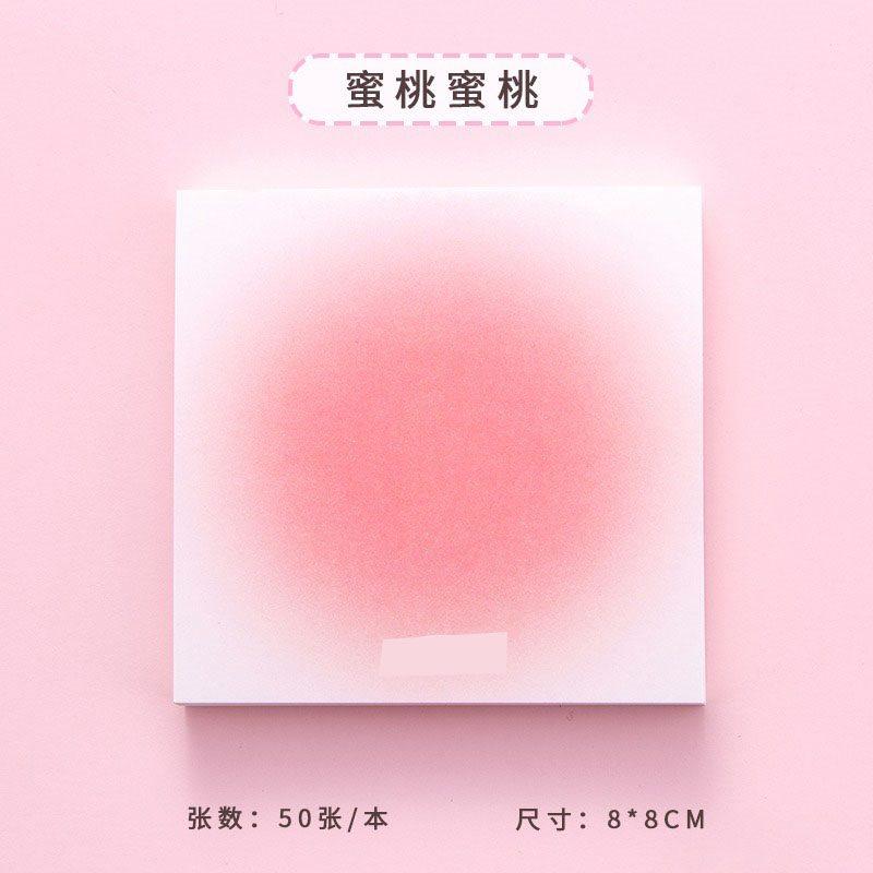 1book Sticky Note Paper, Creative Notebook, Portable, Removable Small Notebook, Gradient Color, Love Message, Note Taking
