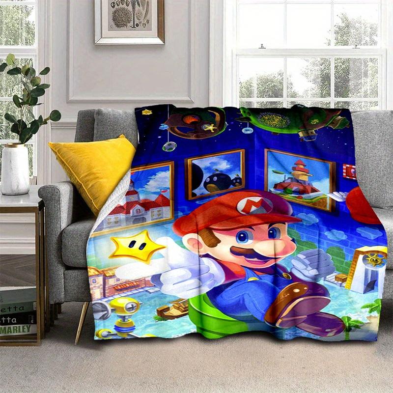 1pcSuper Mario Bros. Adventure Blanket - Soft and Comfortable for All Seasons, Perfect Gift IdeaB06052m