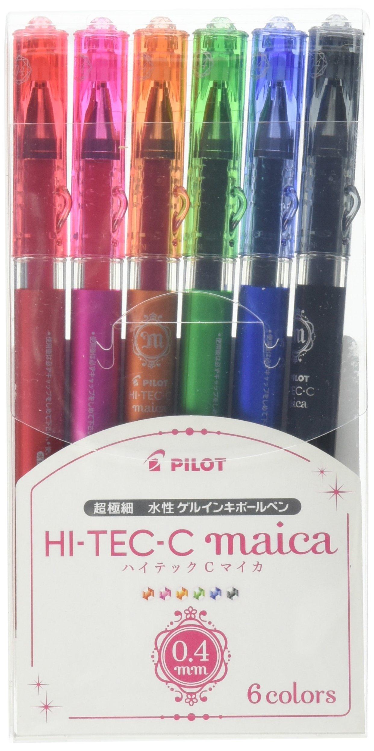 

Pilot Ballpoint Pen C Mica 04 Set Hi-Tec LHM-90C4-6C 6-Color