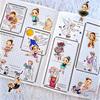 100Pcs/Set Ballet Girl Mini Diary Manual Stickers DIY Scrapbooks Album Decor Decals Stickers