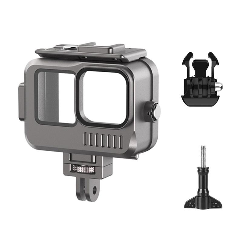 40m Waterproof Housing  Diving Protective Case with Screw Accessories Kit for  11 10 9 Black Action Cameras